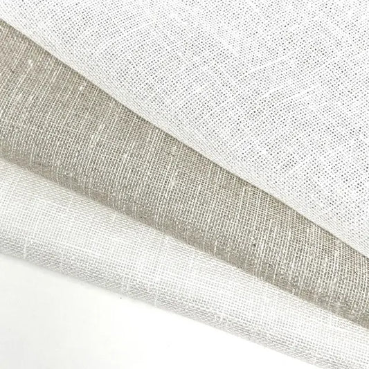 Textured Poly Sheer Linen Fabric, 58"Width, CL1099