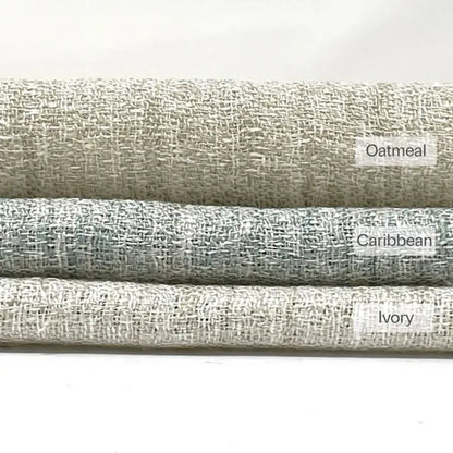 Textured Rustic Open Weave Linen Blend Fabric By The Yard, 54"Width, CL1101