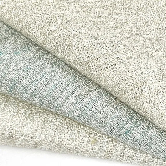 Textured Rustic Open Weave Linen Blend Fabric By The Yard, 54"Width, CL1101