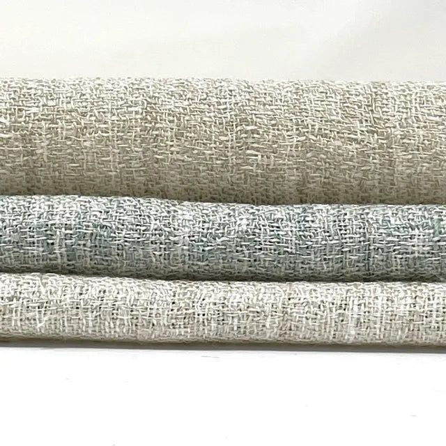 Textured Rustic Open Weave Linen Blend Fabric By The Yard, 54"Width, CL1101