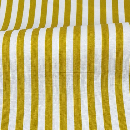3/8" Narrow Thin Stripe 100% Natural Linen Fabric by the Yard, 57"Width, CL1102