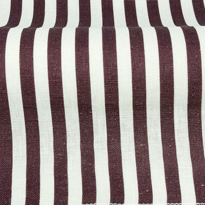 3/8" Narrow Thin Stripe 100% Natural Linen Fabric by the Yard, 57"Width, CL1102