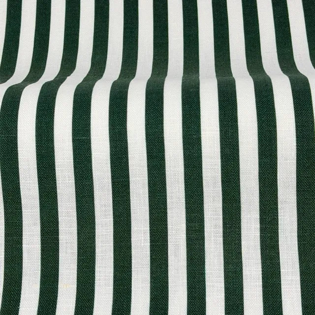 3/8" Narrow Thin Stripe 100% Natural Linen Fabric by the Yard, 57"Width, CL1102