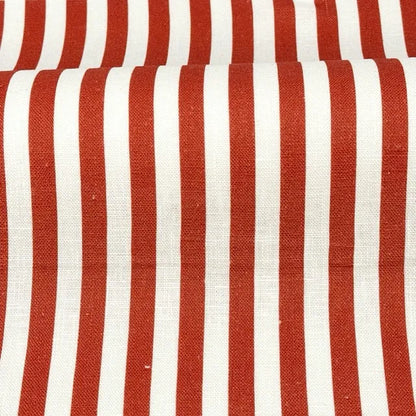 3/8" Narrow Thin Stripe 100% Natural Linen Fabric by the Yard, 57"Width, CL1102