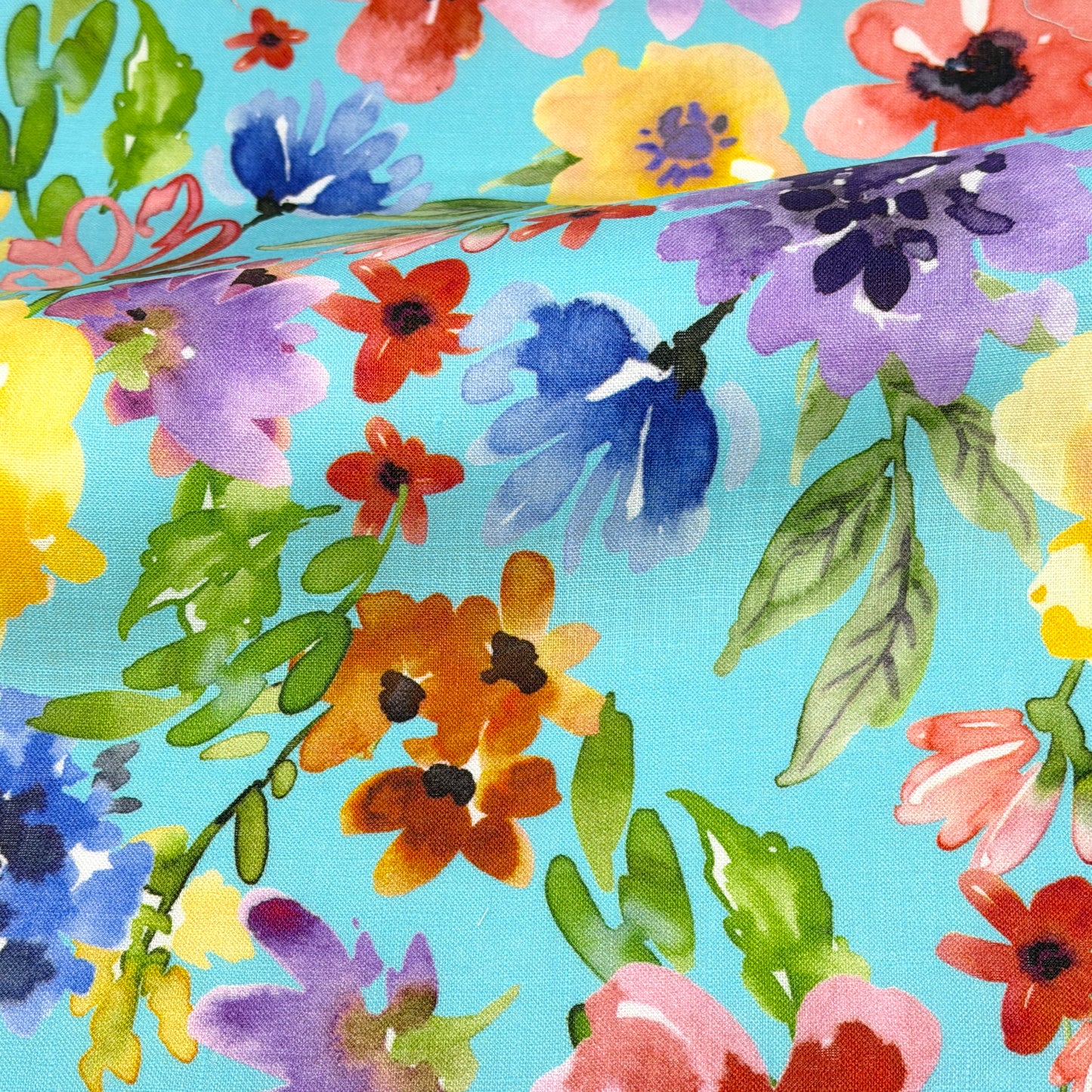 Floral Handkerchief Light Weight 100% Linen Fabric By The Yard, 58"Width, CL1103