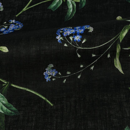 Plant Garden Handkerchief Light Weight 100% Linen Fabric By The Yard, 57"Width, CL1104