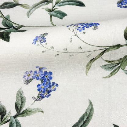 Plant Garden Handkerchief Light Weight 100% Linen Fabric By The Yard, 57"Width, CL1104