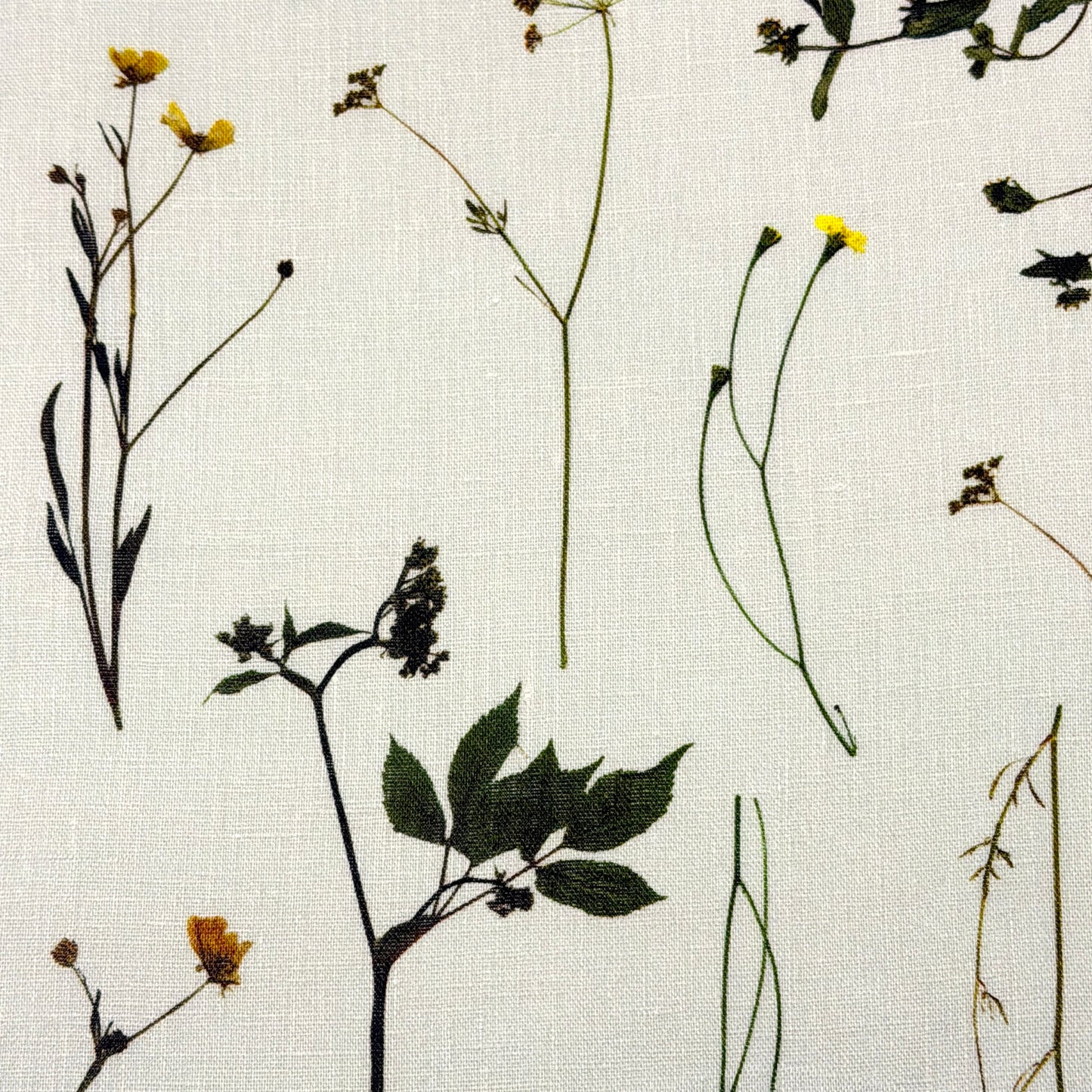 Bloom Plant Garden Print 100% Lightweight Linen Relaxed Roman Shade, CL1106