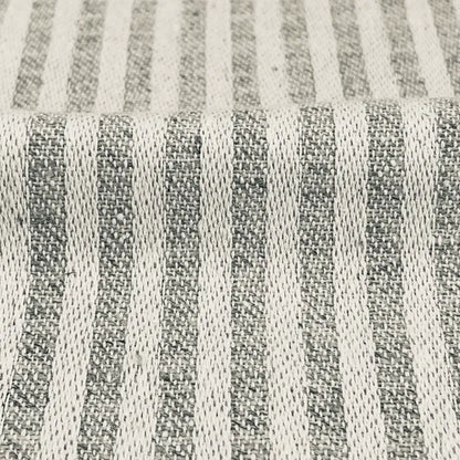 Beige and Tan Stripe 100% Linen Fabric By The Yard, 54"Width, CL1115