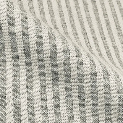 Beige and Tan Stripe 100% Linen Fabric By The Yard, 54"Width, CL1115