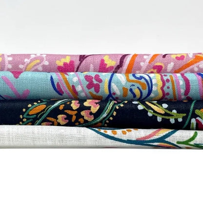 Heritage Paisley Handkerchief Lightweight 100% Linen Fabric by the Yard, 57"Width, CL1116