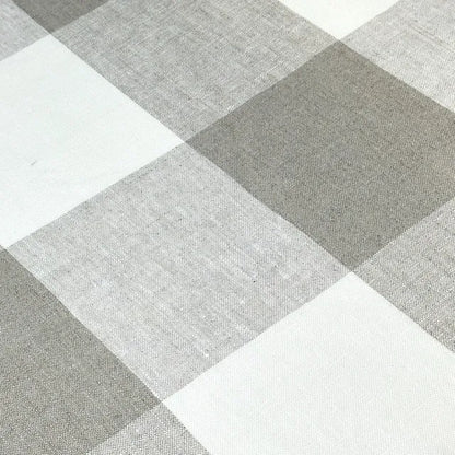 Checkered Square Multi Color 100% Linen Fabric by the Yard, 54"Width, CL1125