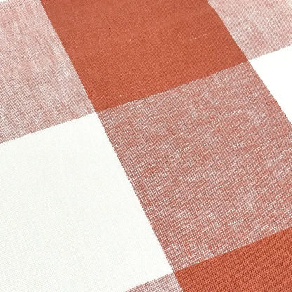 Checkered Square Multi Color 100% Linen Fabric by the Yard, 54"Width, CL1125