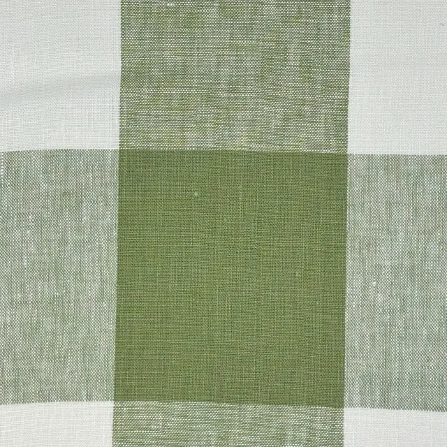 Checkered Square Multi Color 100% Linen Fabric by the Yard, 54"Width, CL1125