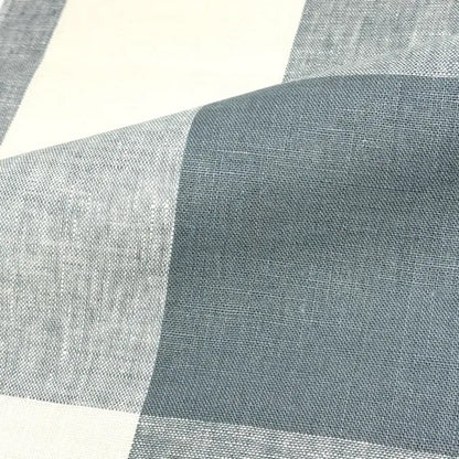 Checkered Square Multi Color 100% Linen Fabric by the Yard, 54"Width, CL1125