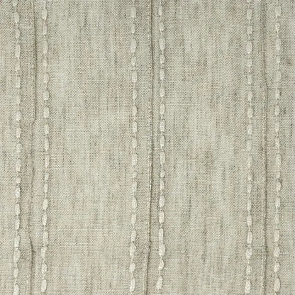 Embroidery Dot and Texture Stripe sheer Linen Flat Roman Shade, CL1126