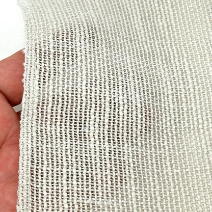 Rough Medium Weight Sheer Blend Linen Fabric by the Yard, 54"Width, CL1127