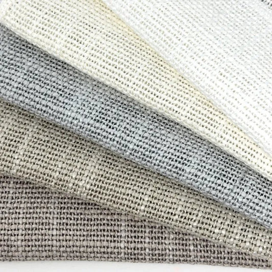 Rough Medium Weight Sheer Blend Linen Fabric by the Yard, 54"Width, CL1127