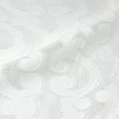 Classic Woven Scroll Linen-Blend Sheer Fabric By The Yard, 54"Width, CL1130