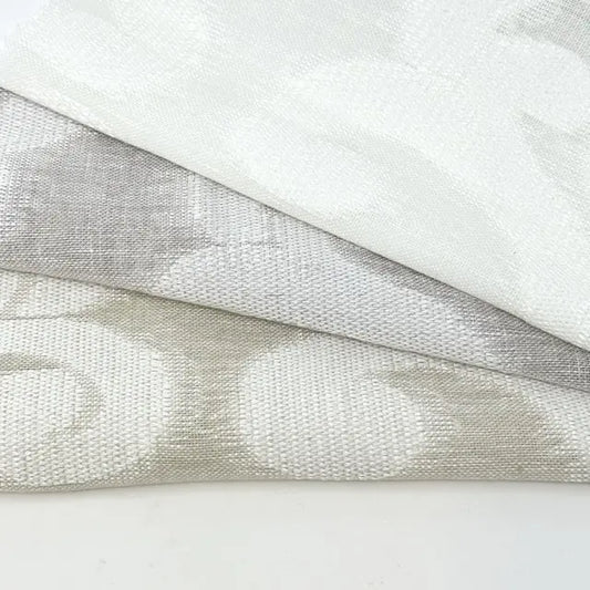 Classic Woven Scroll Linen-Blend Sheer Fabric By The Yard | 54"Width | CL1130