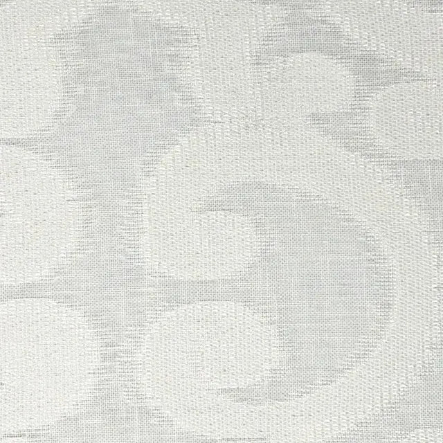 Classic Woven Scroll Linen-Blend Sheer Flat Roman Shade, CL1130