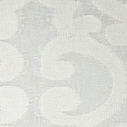 Classic Woven Scroll Linen-Blend Sheer Flat Roman Shade, CL1130