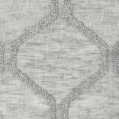 Embroidery Modern Geometric Blend Sheer Linen Fabric By The Yard, 54"Width, CL1133
