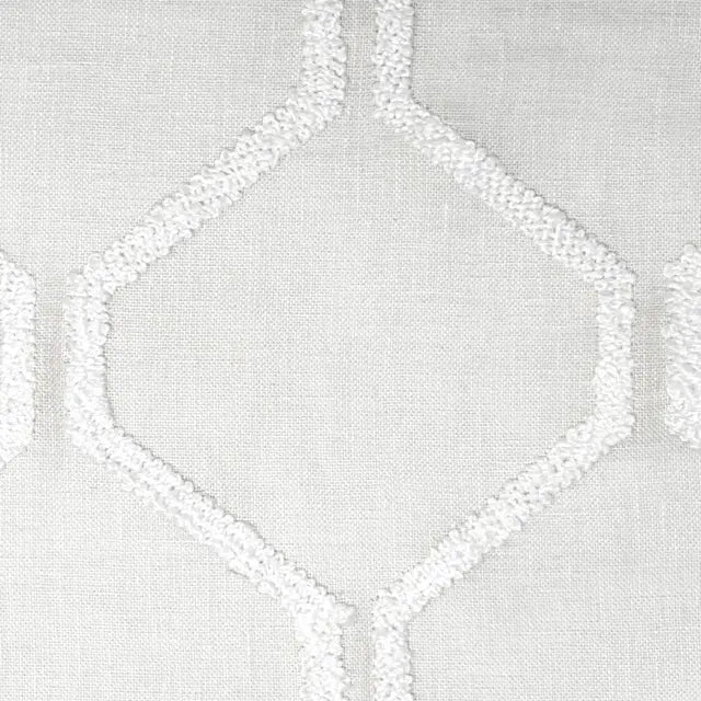 Embroidery Modern Geometric Blend Sheer Linen Fabric By The Yard, 54"Width, CL1133