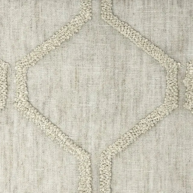 Embroidery Modern Geometric Blend Sheer Linen Fabric By The Yard, 54"Width, CL1133