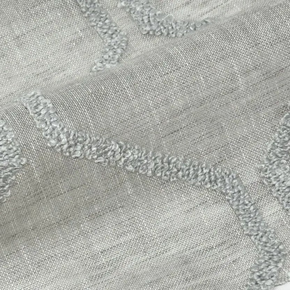 Embroidery Modern Geometric Blend Sheer Linen Fabric By The Yard, 54"Width, CL1133