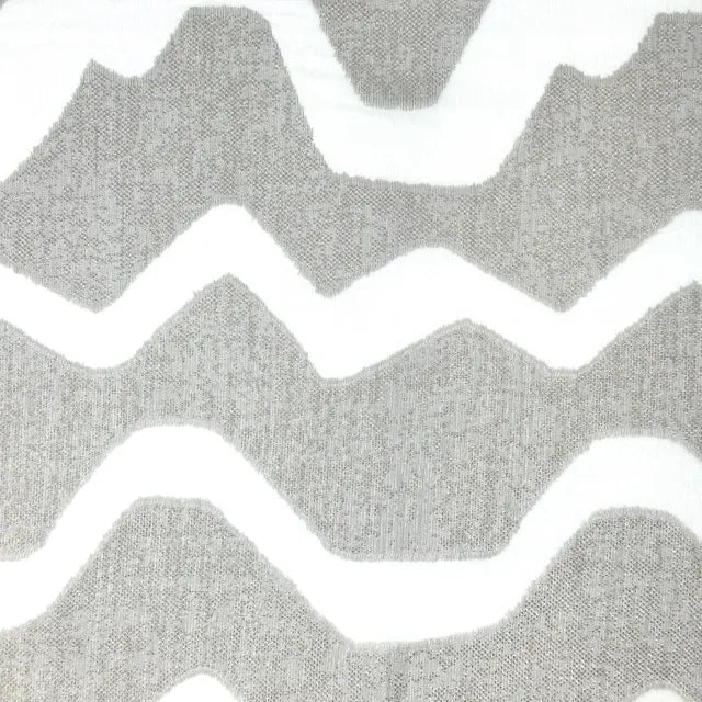 Modern Geometric Wave Faux linen Fabric By The Yard, 118"Width, CL1135