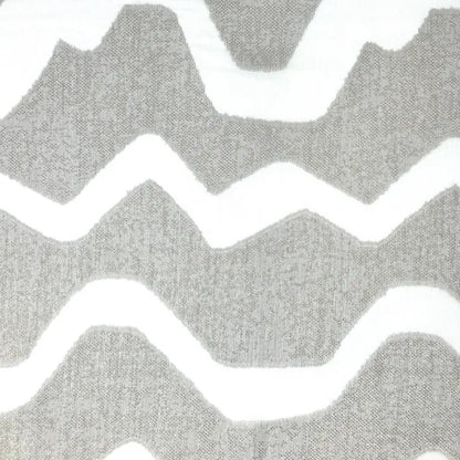 Modern Geometric Wave Faux linen Fabric By The Yard, 118"Width, CL1135