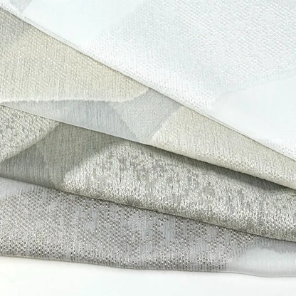 Modern Geometric Wave Faux linen Fabric By The Yard, 118"Width, CL1135