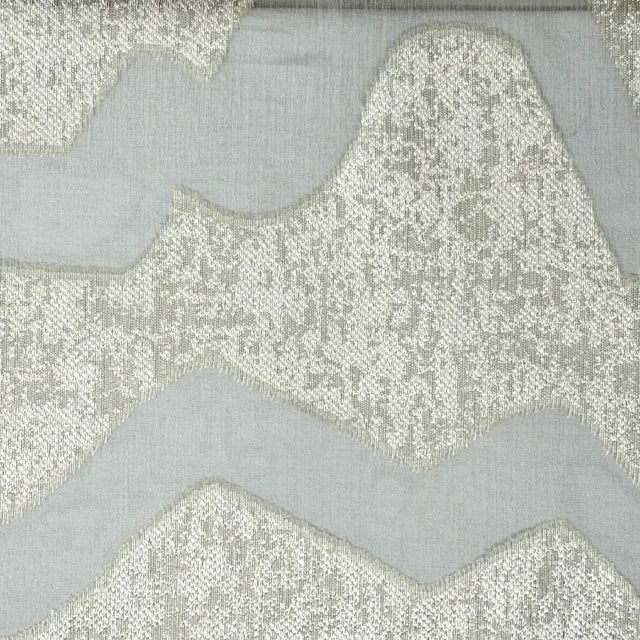Modern Geometric Wave Faux linen Fabric By The Yard, 118"Width, CL1135