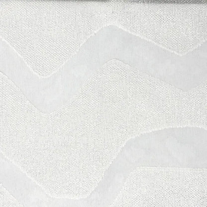 Modern Geometric Wave Faux linen Fabric By The Yard, 118"Width, CL1135