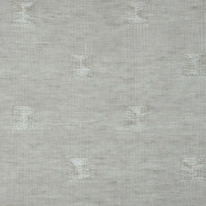 Square Tear-off Modern Geometric Blend Linen Sheer Fabric By The Yard, 54"Width, CL1137