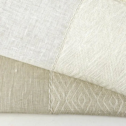 Geo Striped Blend Linen Sheer Fabric By The Yard, 118"Width, CL1138