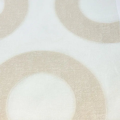 Circle Embroidery Geometric Linen Fabric by the Yard | 54"Width | CL1139