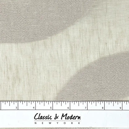 Circle Embroidery Geometric Linen Fabric by the Yard | 54"Width | CL1139
