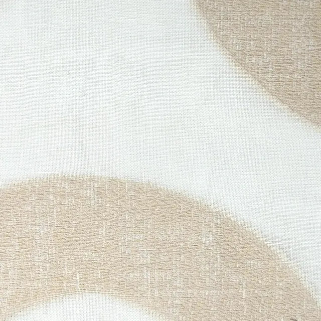 Circle Embroidery Geometric Linen Fabric by the Yard | 54"Width | CL1139