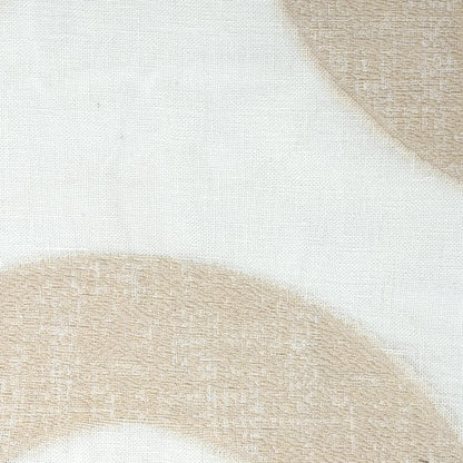 Circle Embroidery Geometric Linen Flat Roman Shade, CL1139