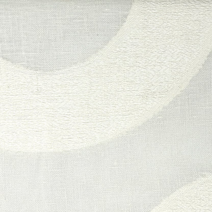 Circle Embroidery Geometric Linen Flat Roman Shade, CL1139