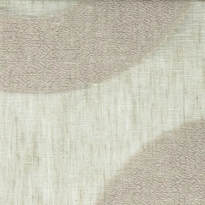 Circle Embroidery Geometric Linen Fabric by the Yard | 54"Width | CL1139