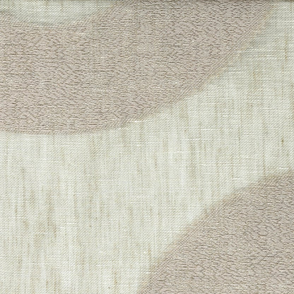 Circle Embroidery Geometric Linen Flat Roman Shade, CL1139