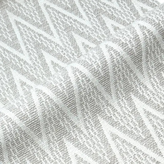 Textured Geometric Chevron Woven Blend Linen Fabric By The Yard, 57"Width, CL1140