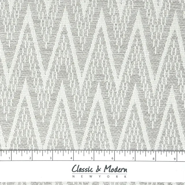 Textured Geometric Chevron Woven Blend Linen Fabric By The Yard, 57"Width, CL1140