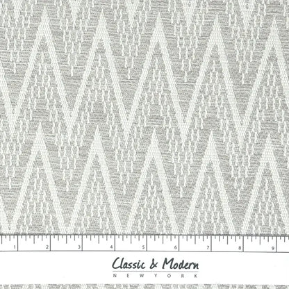 Textured Geometric Chevron Woven Blend Linen Fabric By The Yard, 57"Width, CL1140