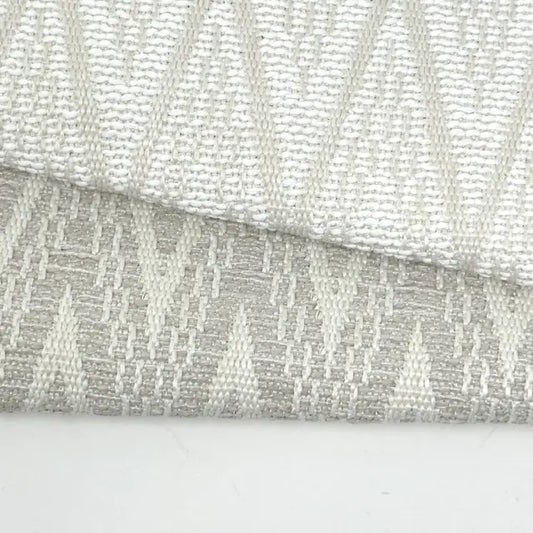 Textured Geometric Chevron Woven Blend Linen Fabric By The Yard | 57"Width | CL1140