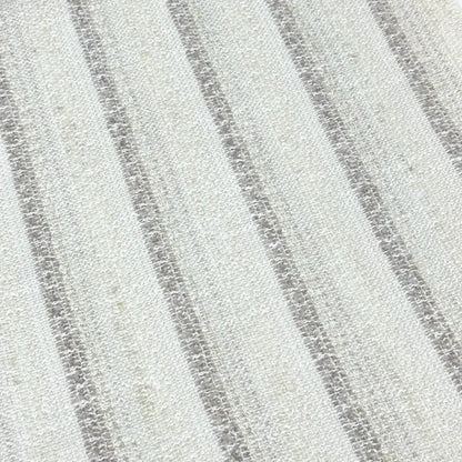 Striped Textured Embroidery Blend Linen Fabric by the Yard, 118"Width, CL1143