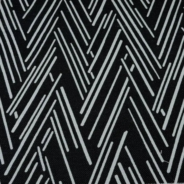 Modern Abstract Linear Chevron Linen Cotton Blend Fabric by the Yard, 54"Width, CL1146
